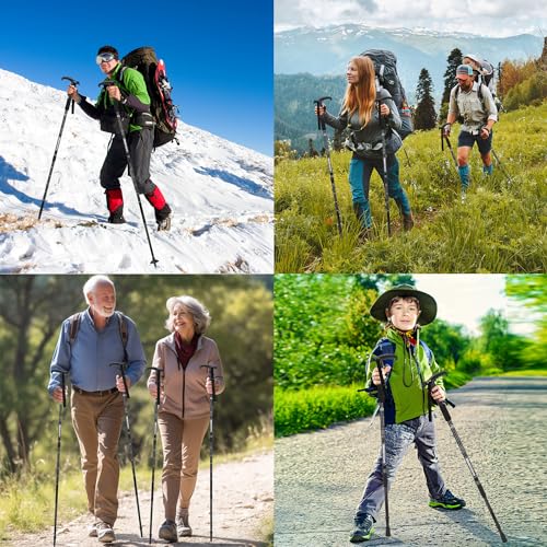 2 Pack Lightweight Aluminum Trekking Poles V8732