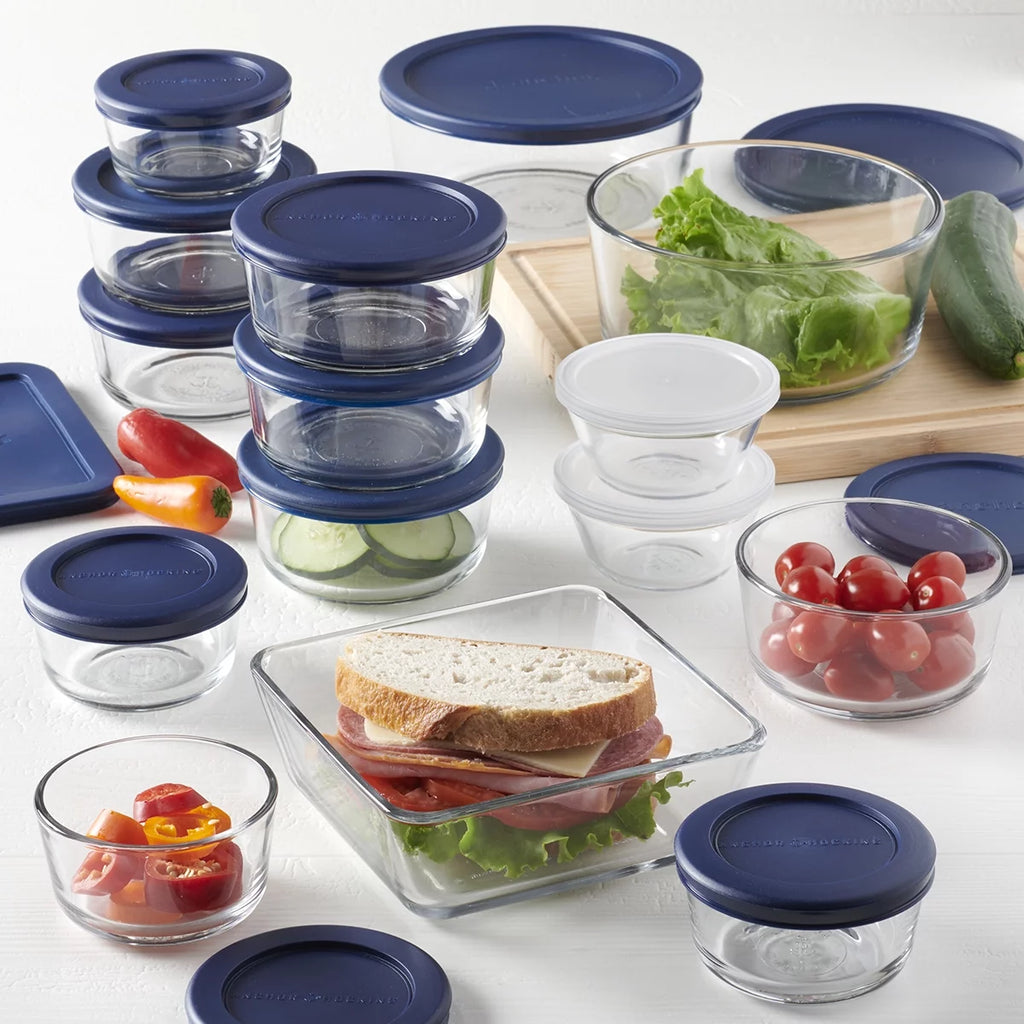 30 Piece Glass Food Storage Containers with Lids C34697