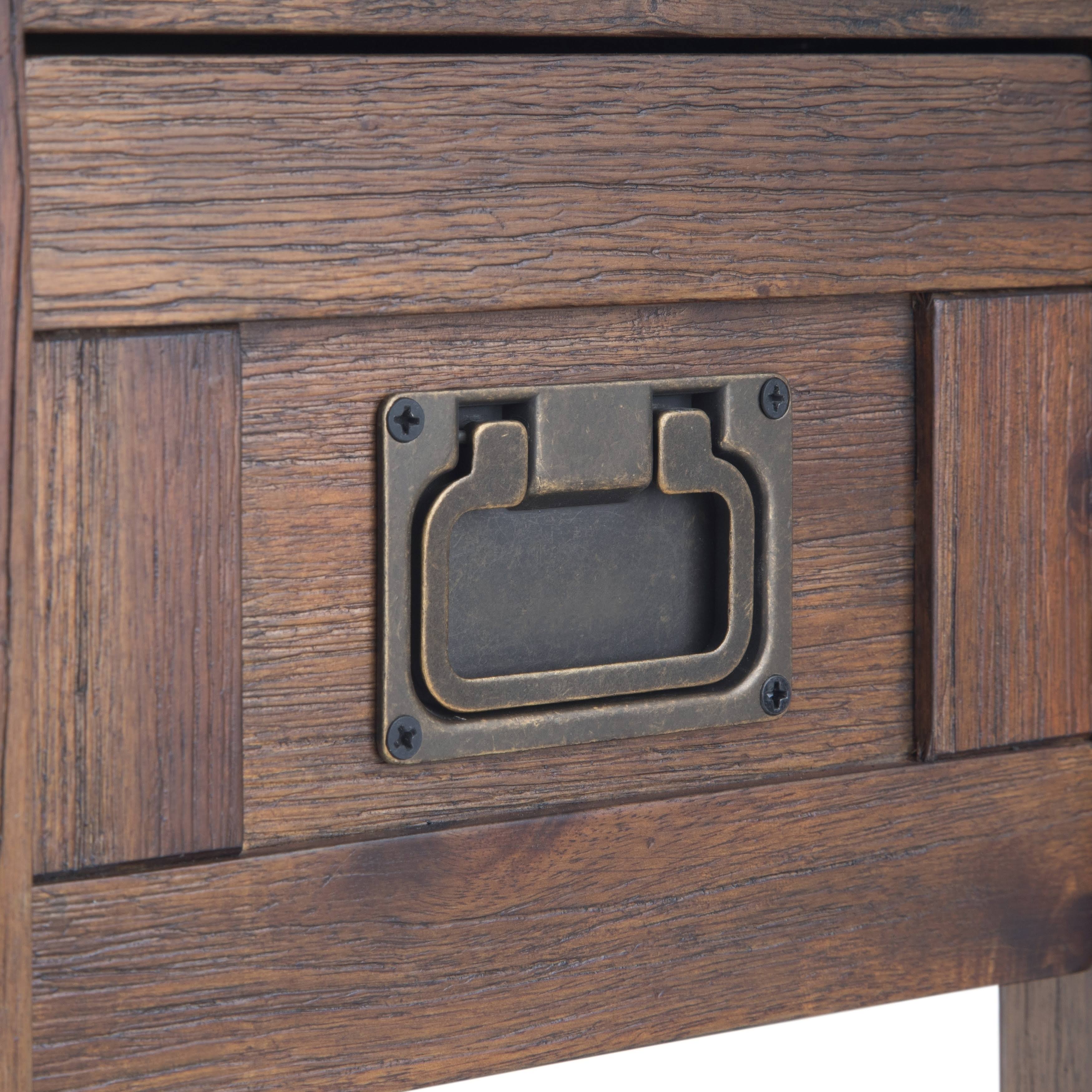 Solid Acacia Wood Narrow Side Table S1820