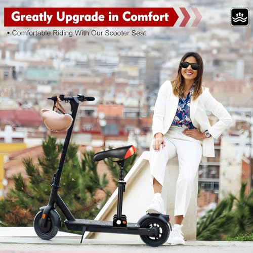 Adjustable Electric Scooter Seat 10.23 * 6.29inch Aluminum Rod K6216