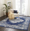 Navy Blue 7'10" x 9'10" Area Rug H688