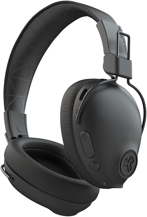Black Bluetooth Wireless Over-Ear Headphones with Active Noise Cancellation X464