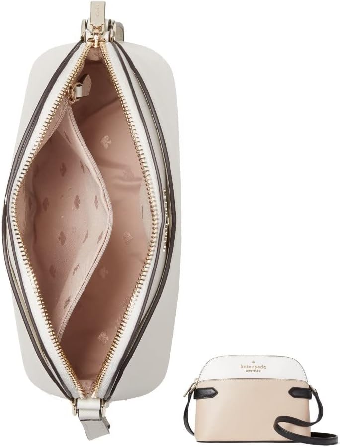 WARM BEIGE MULTI Saffiano Leather Crossbody Bag G550819