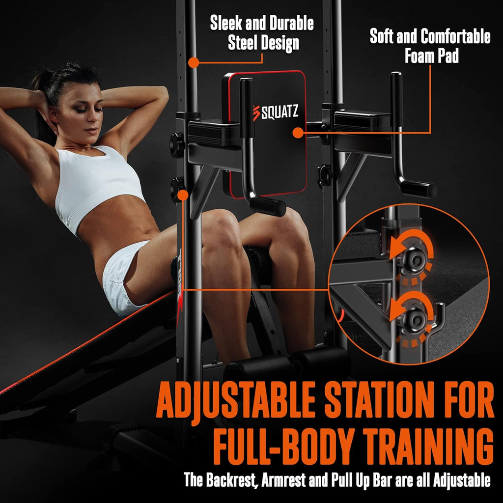 Multifunctional Pull-Up Workout Station with Steel Main Frame V36159