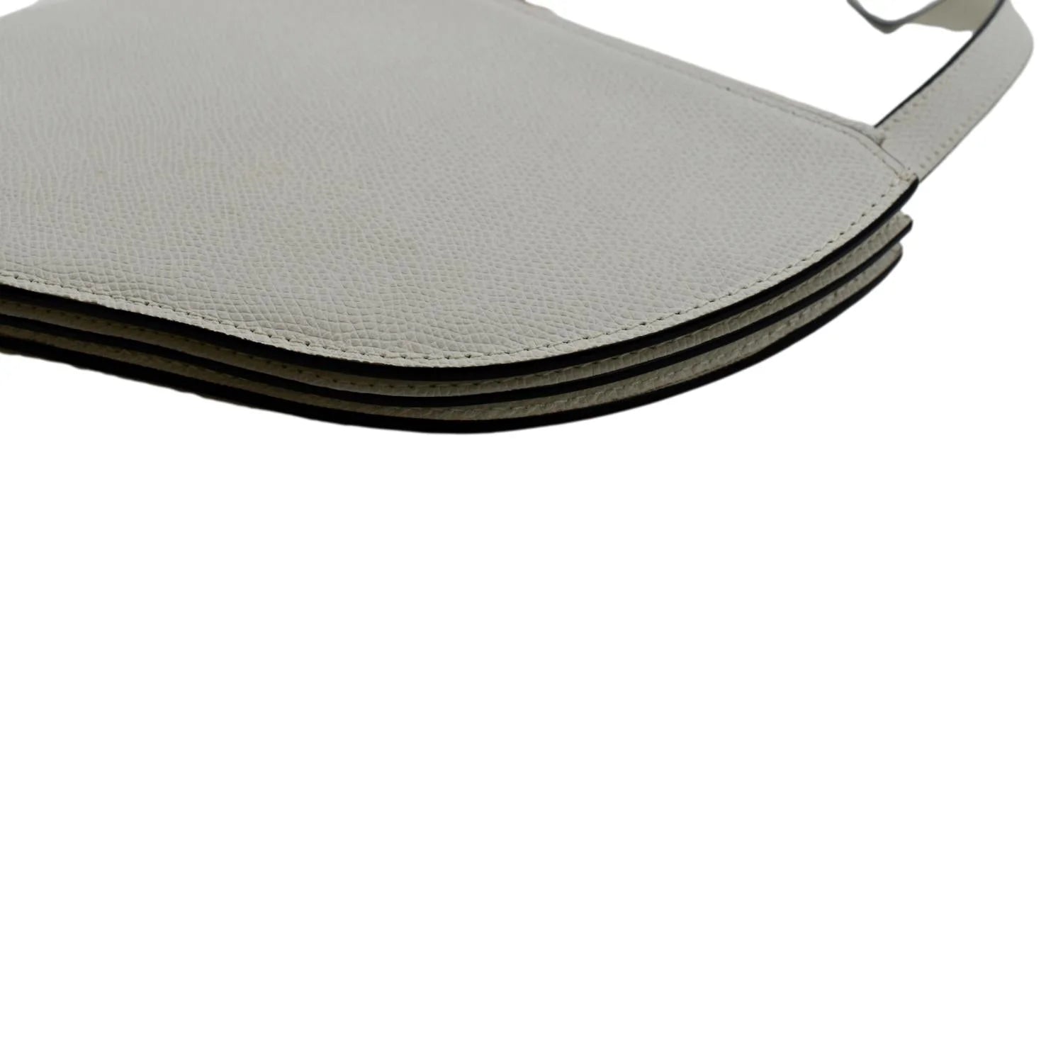 White Leather Crossbody Pouch Bag G867474
