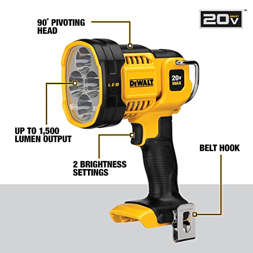 20V MAX LED Work Light, Handheld Spotlight, 1500 Lumens F81630