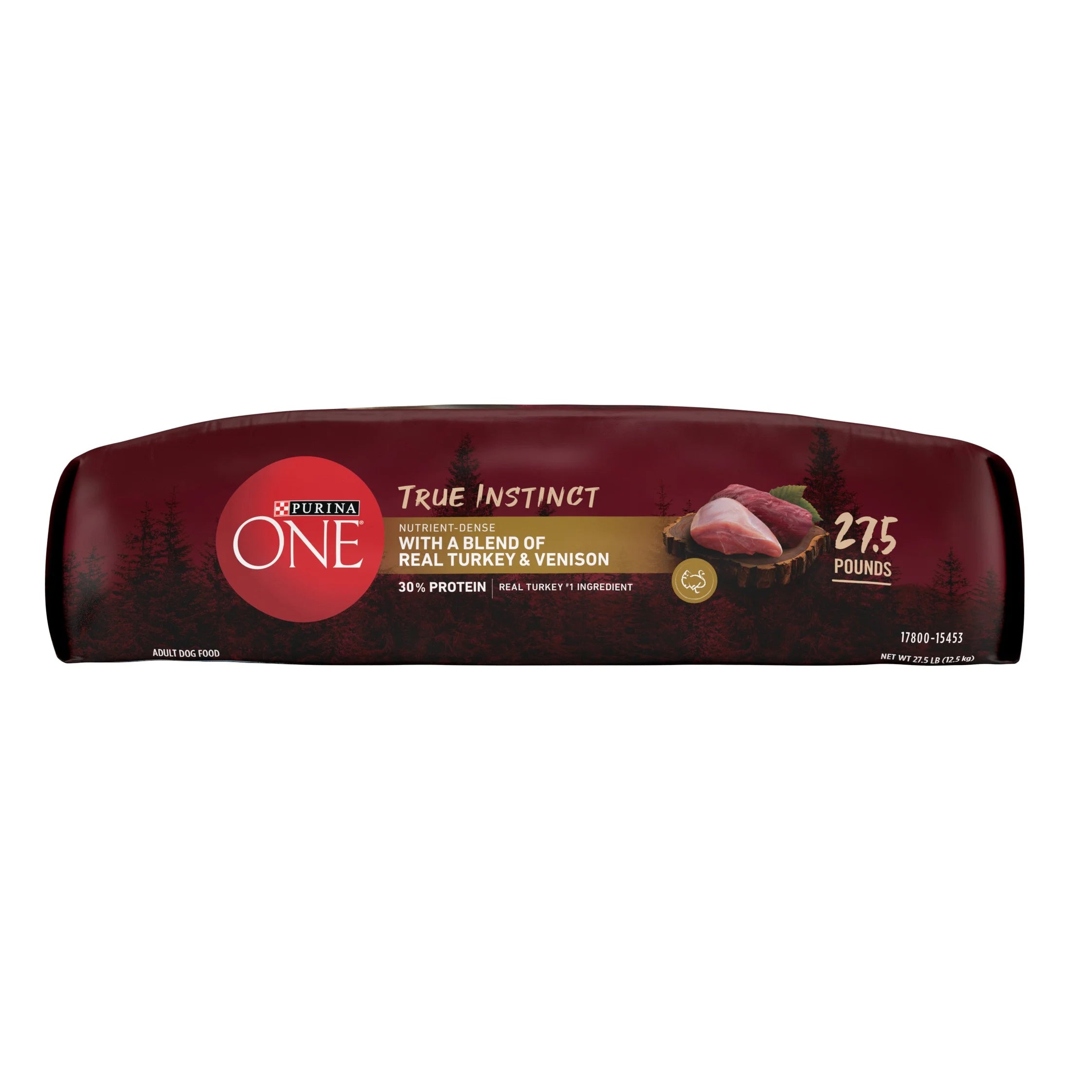 Natural Dry Dog Food with Real Turkey & Venison - 27.5lbs P48798