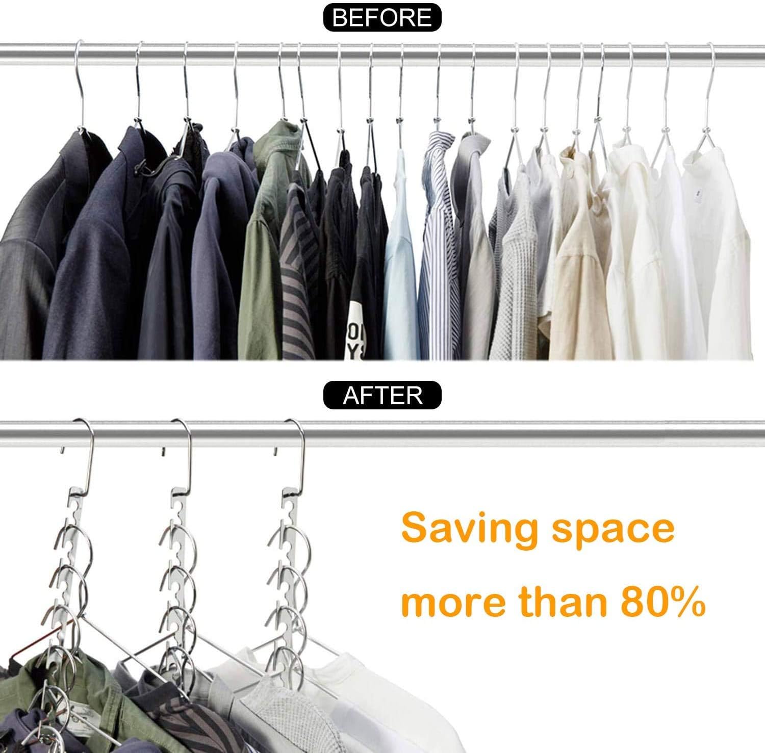 6Pc Metal Cascading Hangers O118083