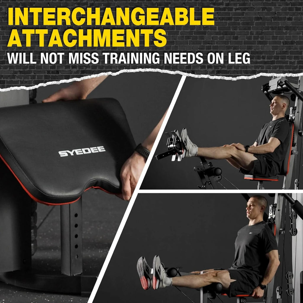 Home Gym Station with 150LBS Weight Stack D699