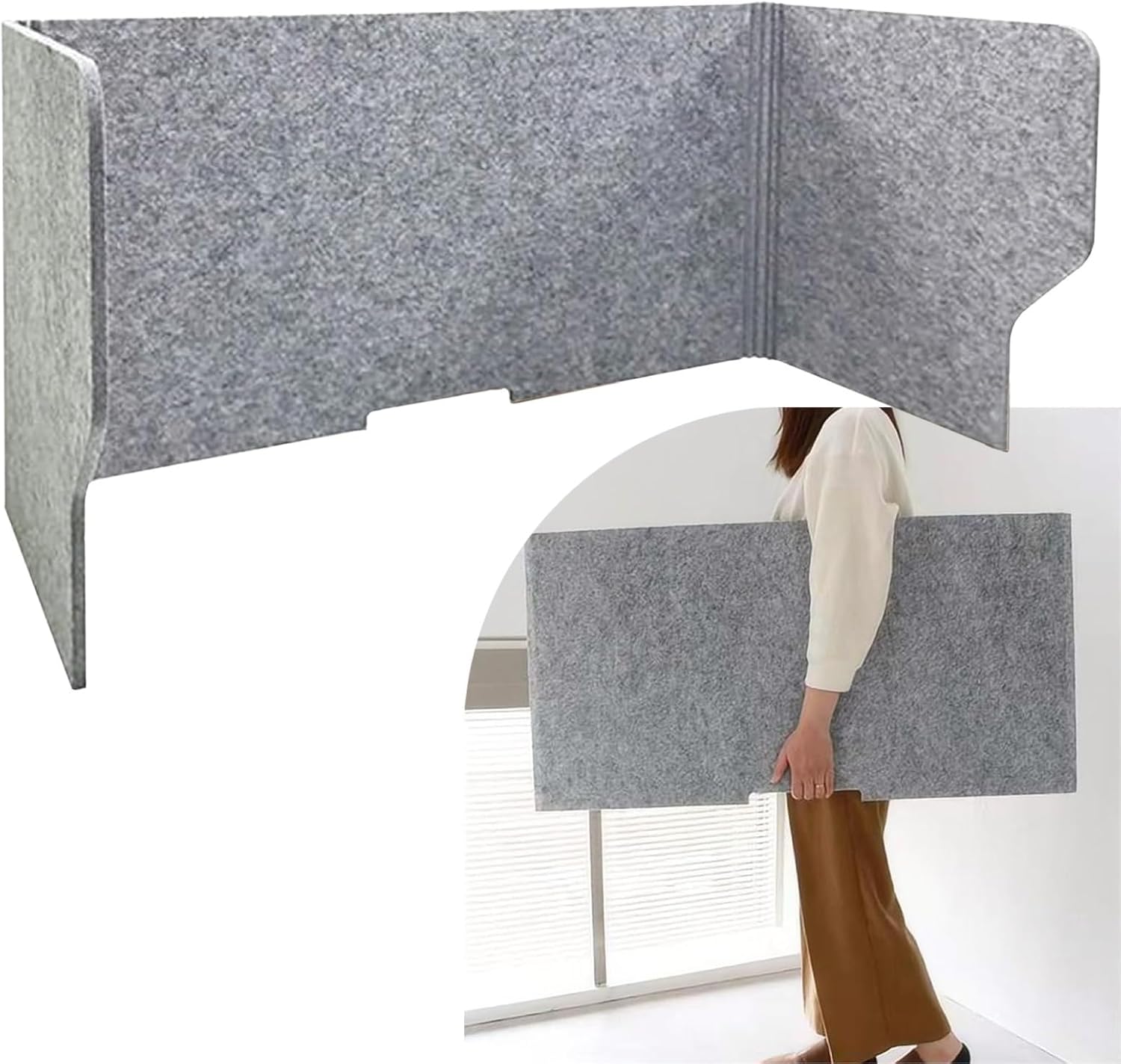 Acoustic Desk Divider 3 Panels P1351