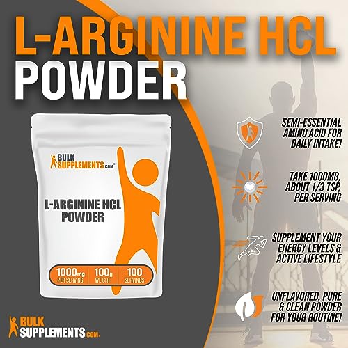 L-Arginine HCl Powder 1000mg 100g (3.5 oz) G5604
