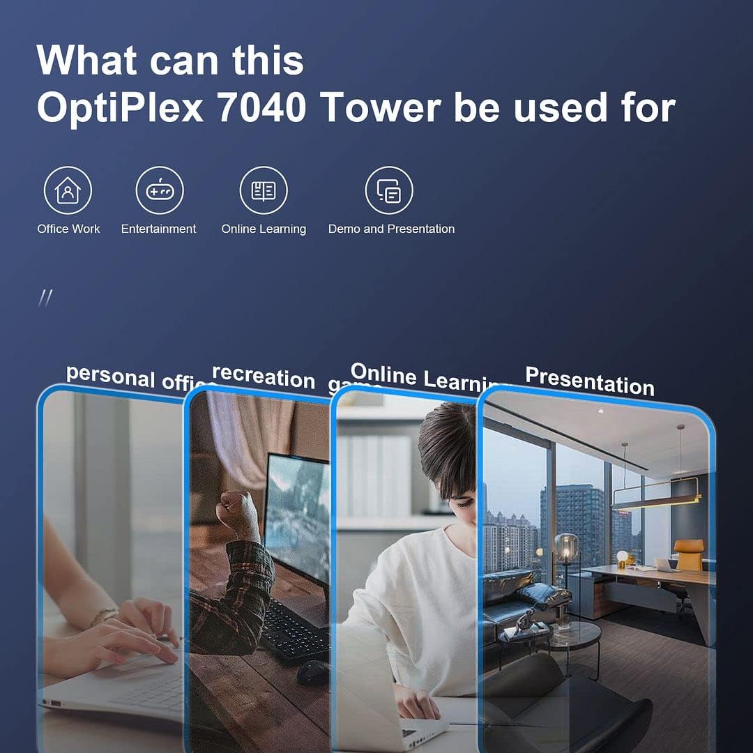 PC Tower Desktop Computer, i5 6500 3.20GHz, 16GB DDR4 Ram, 512GB M.2 NVMe SSD, 1TB HDD, Windows 10 Pro S75189