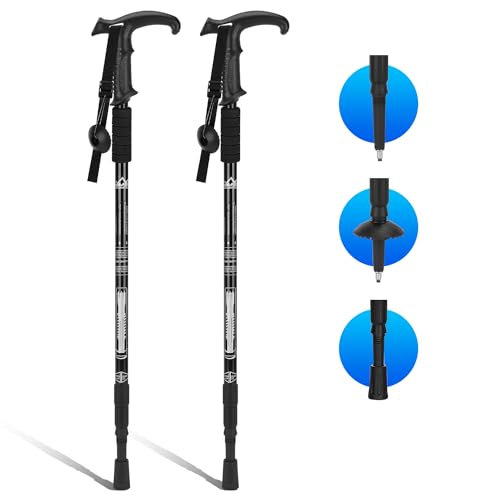 2 Pack Lightweight Aluminum Trekking Poles V8732
