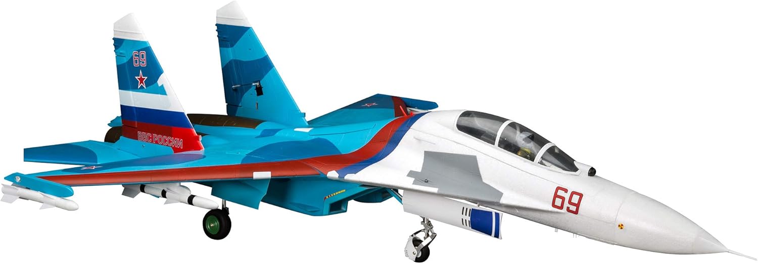 RC Airplane SU-30 Twin 70mm EDF BNF Basic 1100mm S843