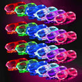 20Pack LED Glow Glasses Plastic Shutter Shades T16761