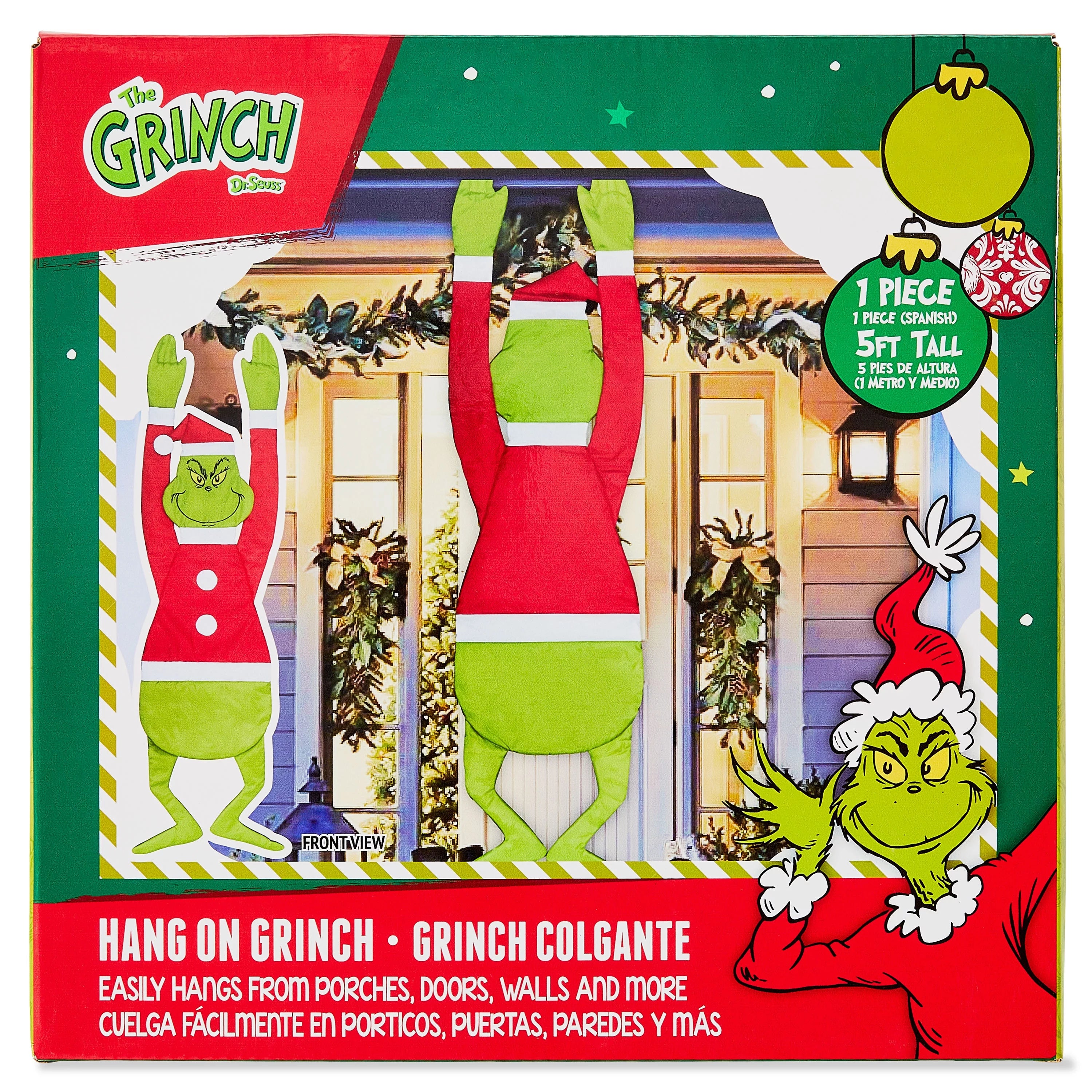 5 feet Tall Grinch Green Outdoor Hanging Figurine M463