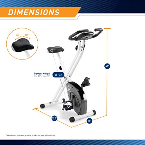 Foldable Upright Exercise Bike with Adjustable Resistance F7436