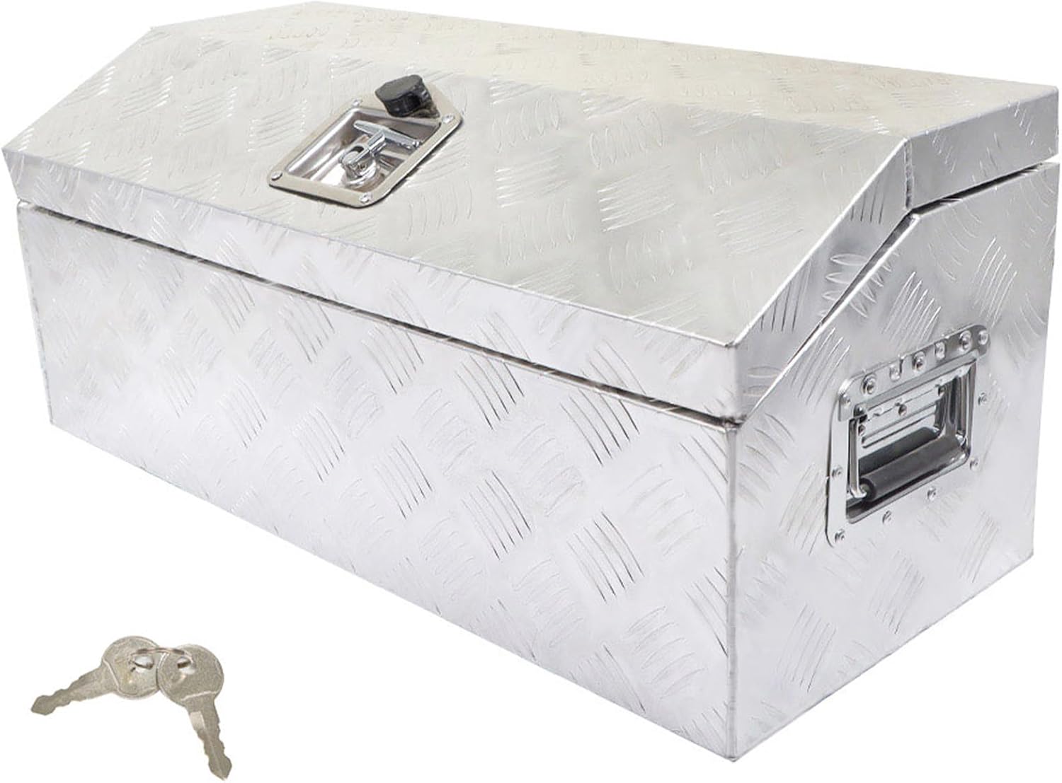 Silver Aluminum Pickup Truck Bed Tool Box J803802