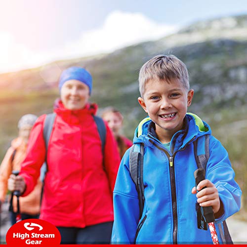 Adjustable Telescopic Kids Hiking Poles with Carrier Bag I15469