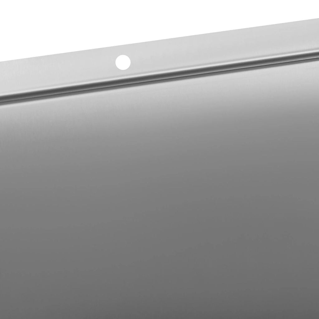 Stainless Steel Backsplash with Shelf (36x 29.5 Inch) W5774