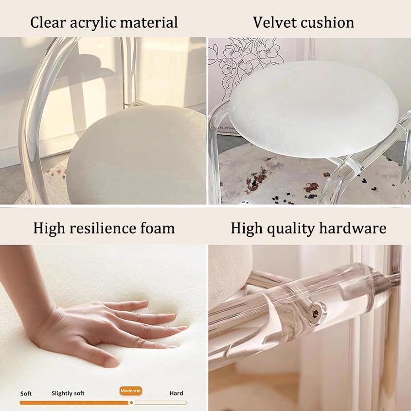 Grey Acrylic Dining Chair I402