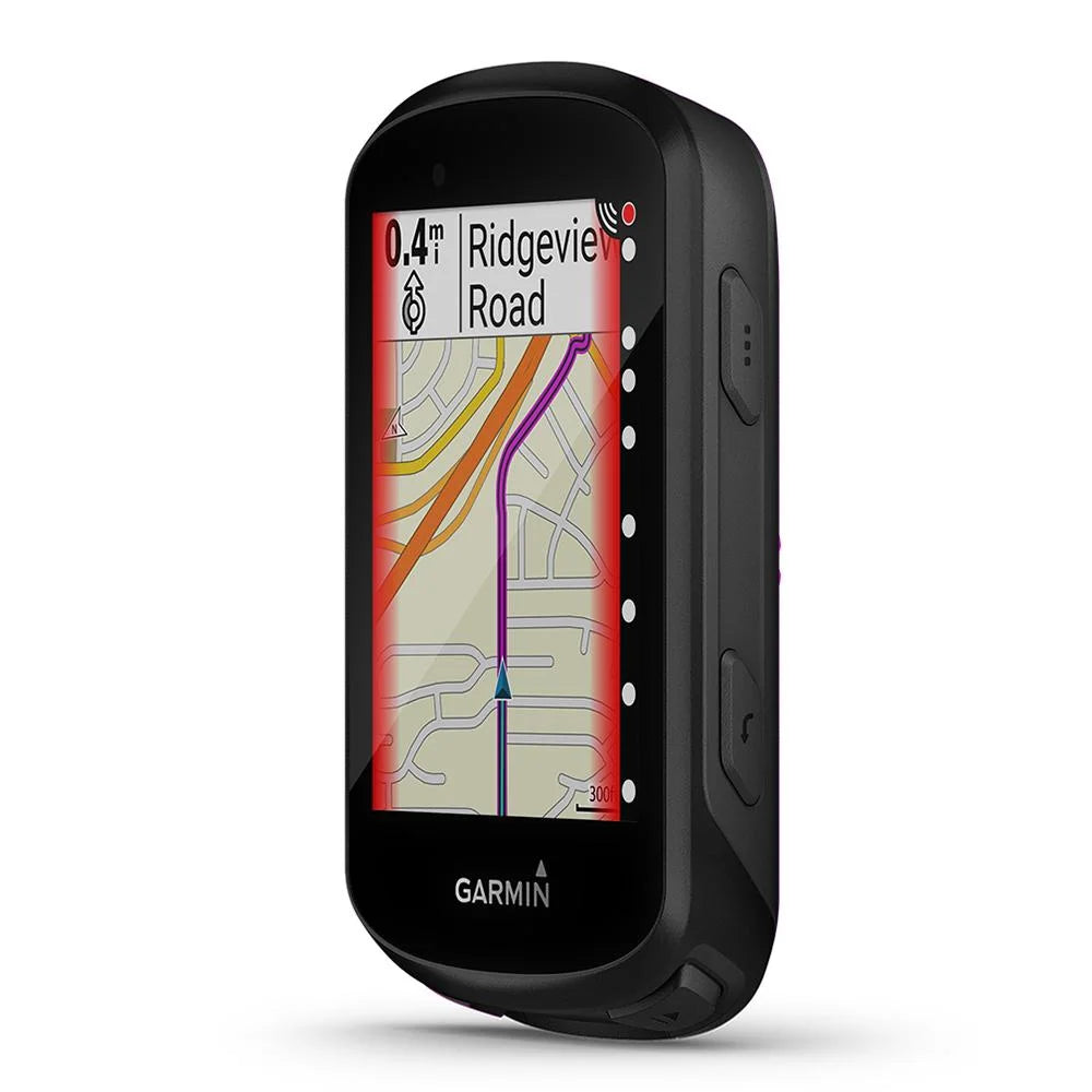 Bike Computer Bundle with White Silicone Case & HD Tempered Glass Screen Protectors (x2) B790