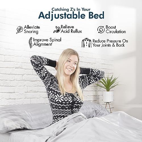 Queen Adjustable Bed Frame with Wireless Remote H1953