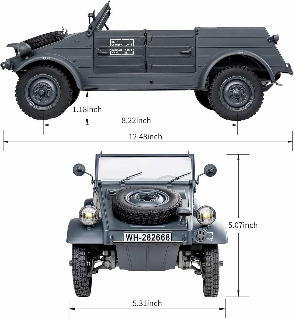 1/12 Kubelwagen Type 82 RC Rock Crawler T634