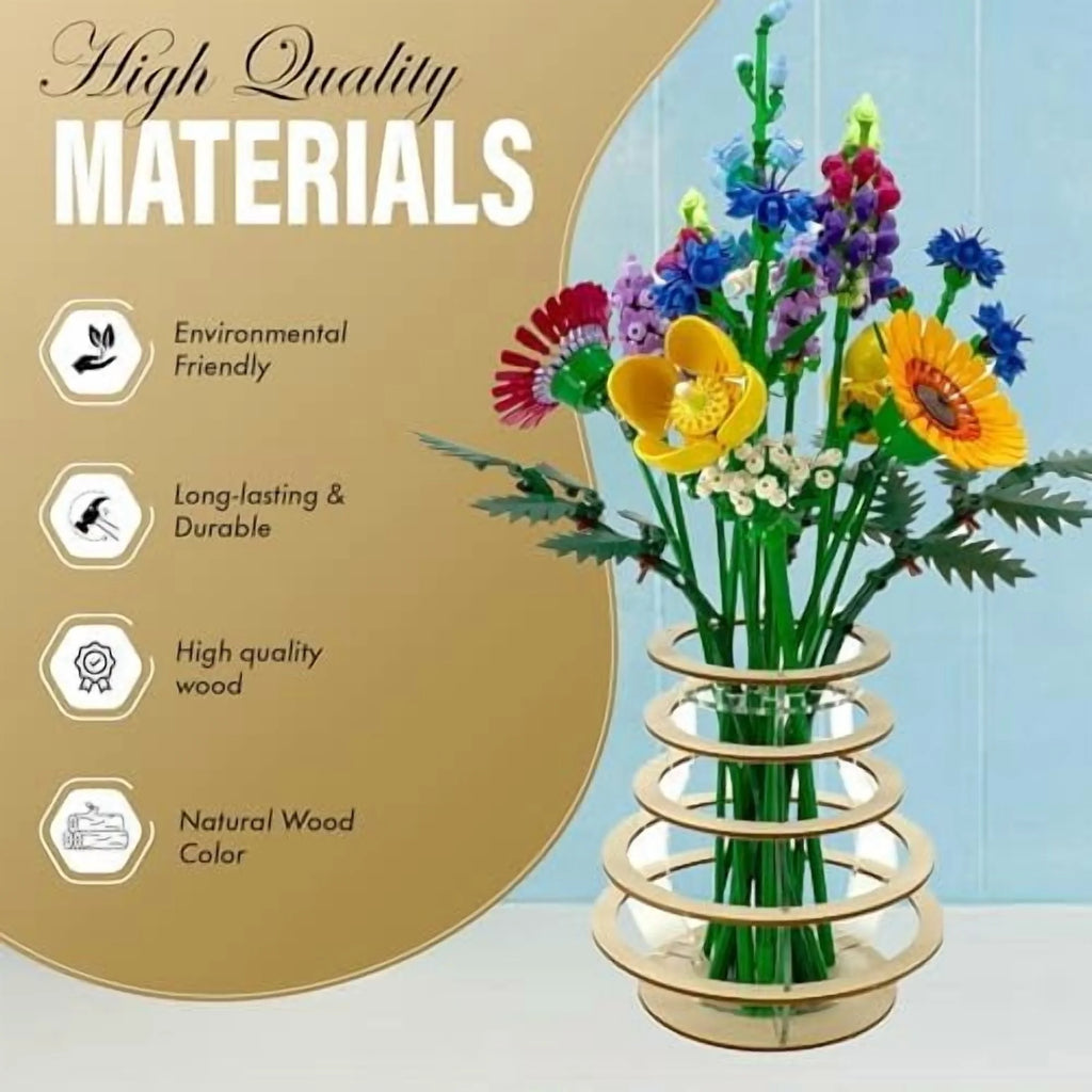 Wooden Vase for Lego Flowers E29592