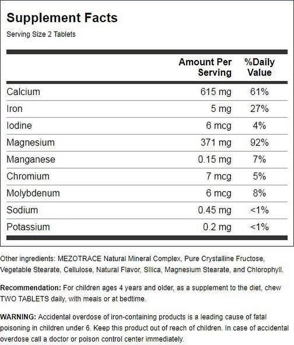 Cal/Mag Chewable 120 Tabs Y4605