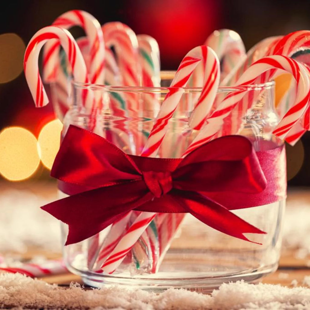 Red & White Peppermint Candy Canes Natural Peppermint Flavor 12pc Holiday Candy per Box Pack of 6 Total of 72ct C94847