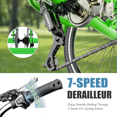 Adult 3 Wheel Bike 7 Speed with Shopping Basket F90550