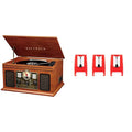 6-in-1 Bluetooth Record Player with Built-in Speakers H7033