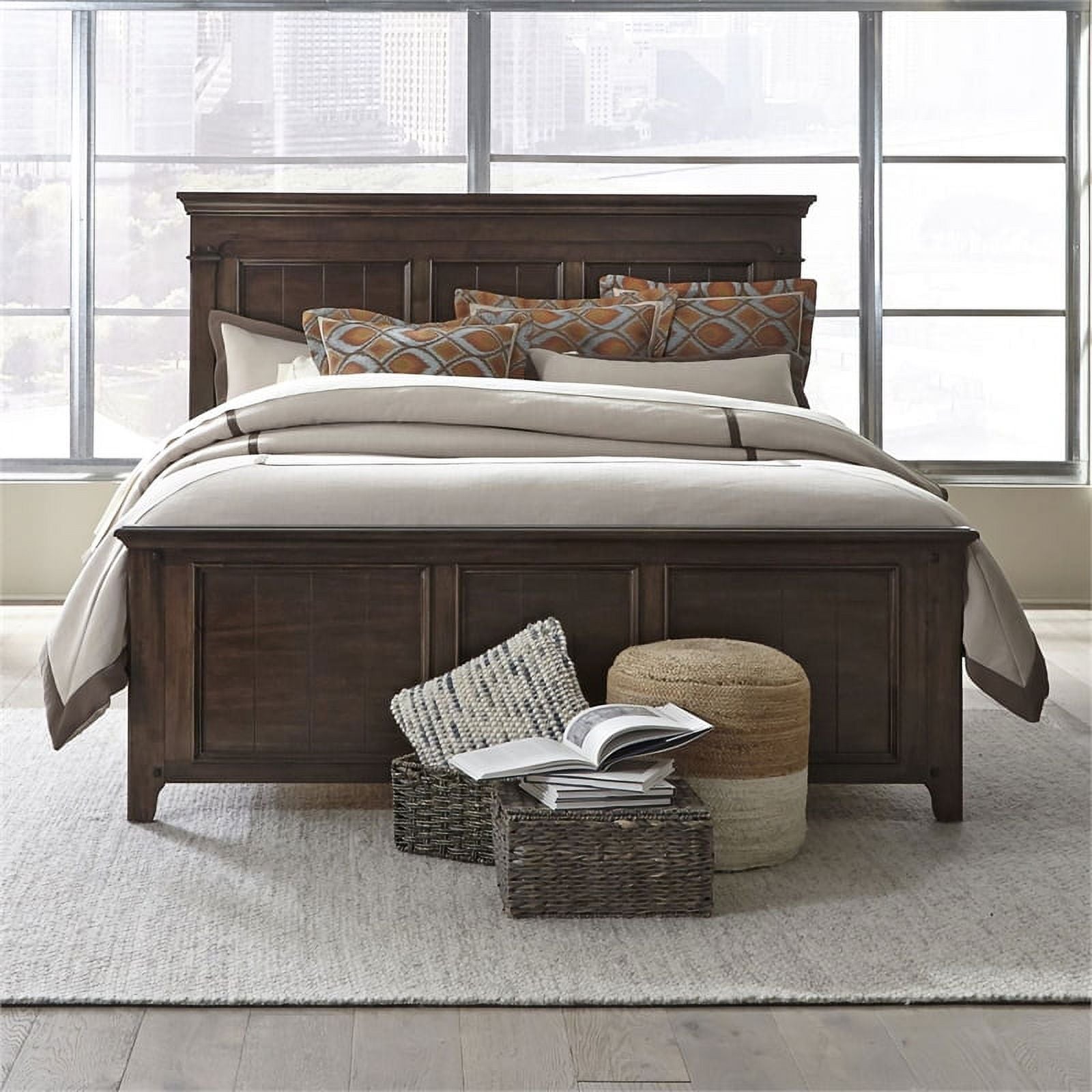 Queen Panel Bed and 9 Drawer Dresser M19000