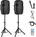 3000W 2-Way Active + Passive PA Speaker System with Bluetooth A91148