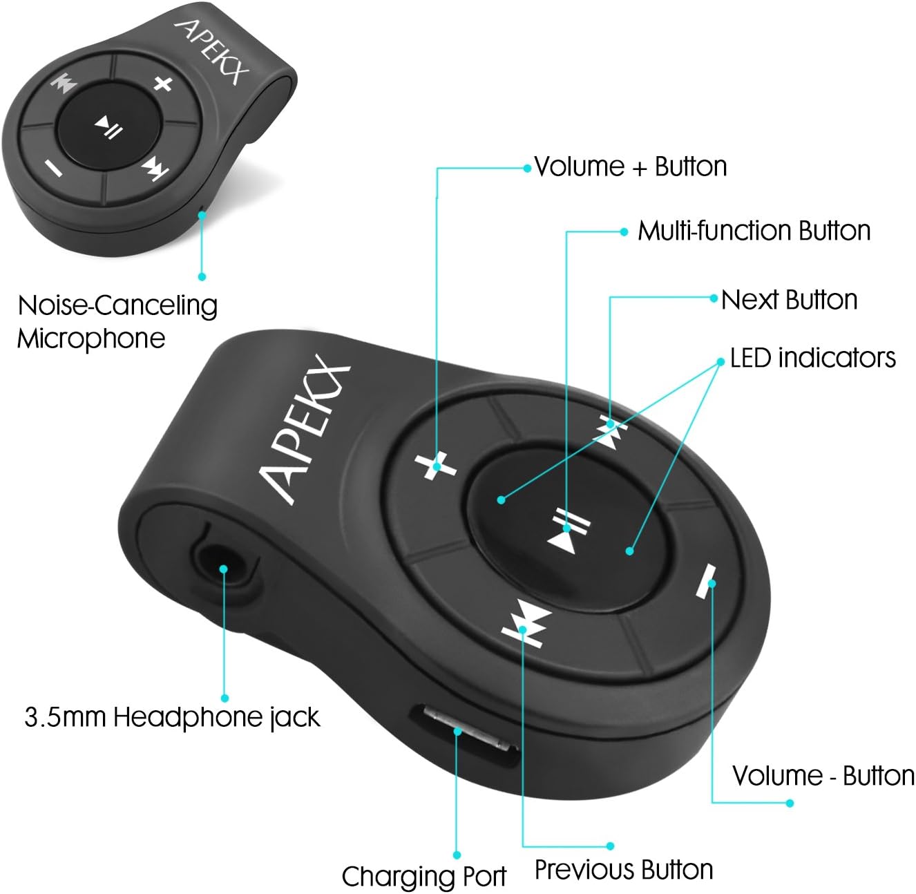 Bluetooth Audio Adapter with MIC V20869