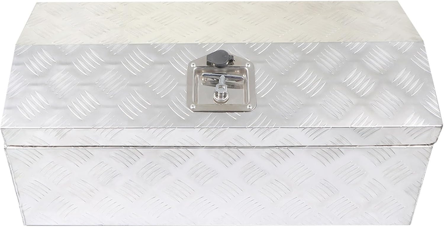 Silver Aluminum Pickup Truck Bed Tool Box J803802