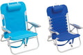 Turquoise & Light Blue Folding Backpack Beach Chair T397524