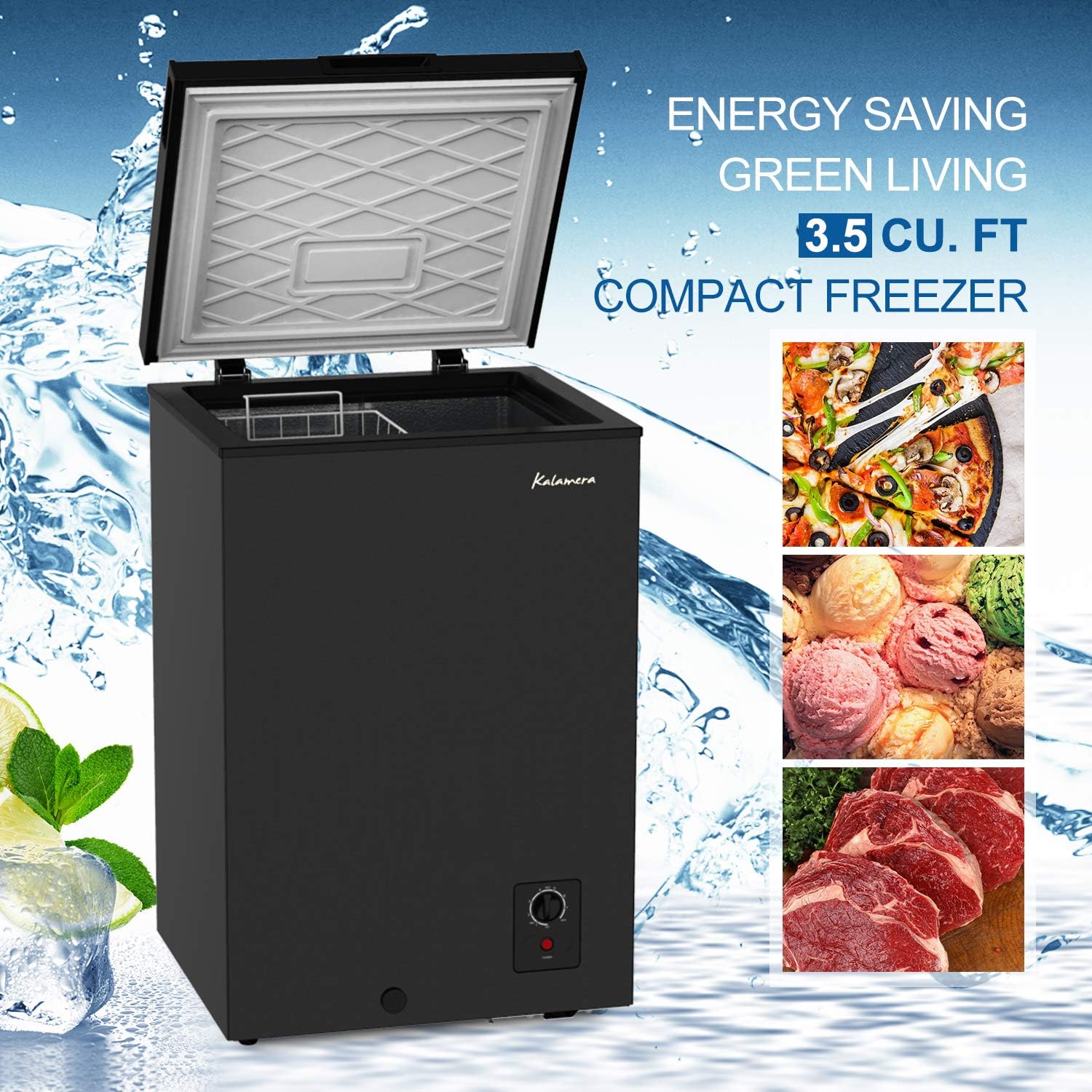 3.5 Cu.ft Chest Freezer Black P183363
