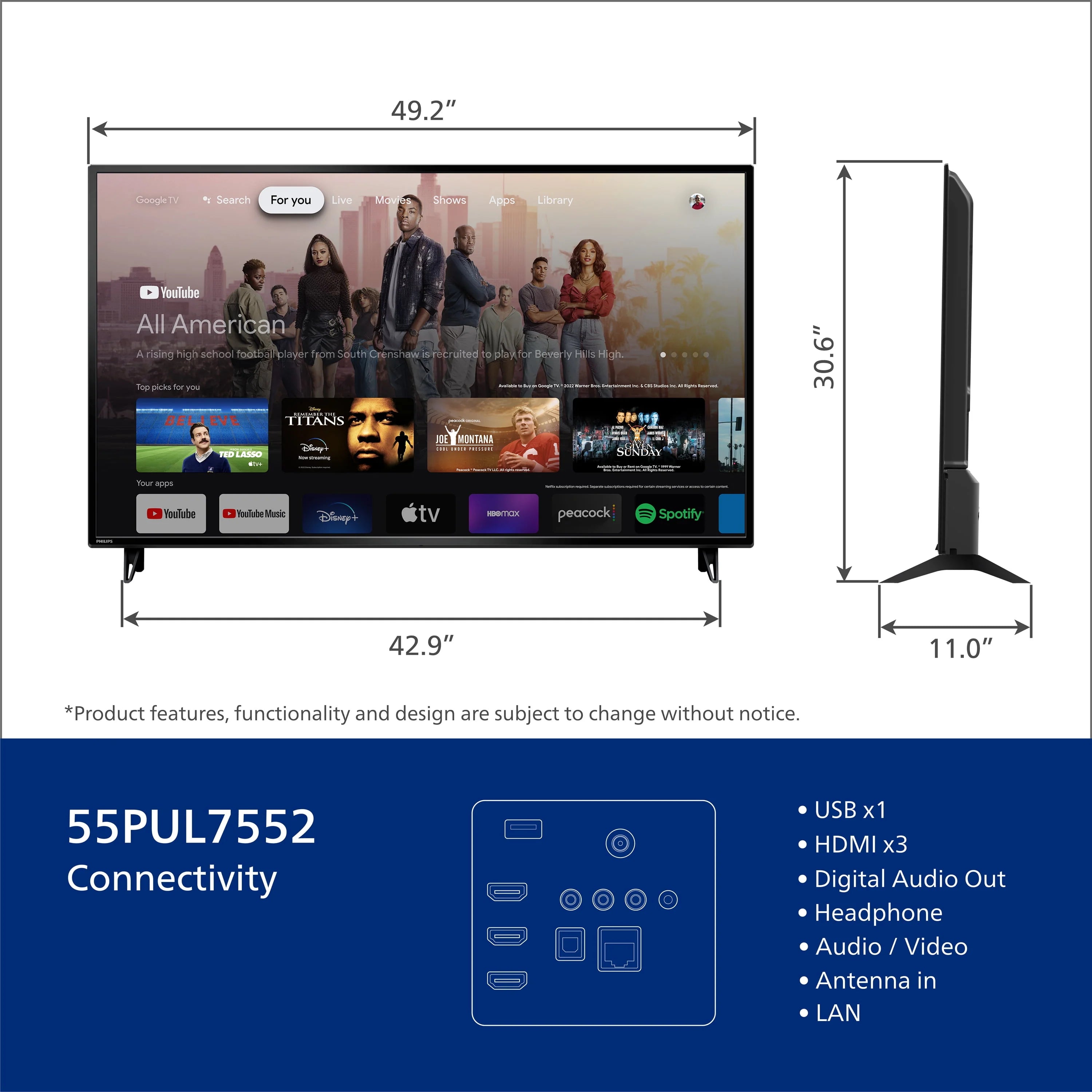 55 Class 4K Ultra HD LED TV O71017