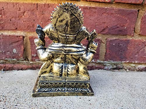6.25" Multicolor Antique Finish Ganesh Statue P42833