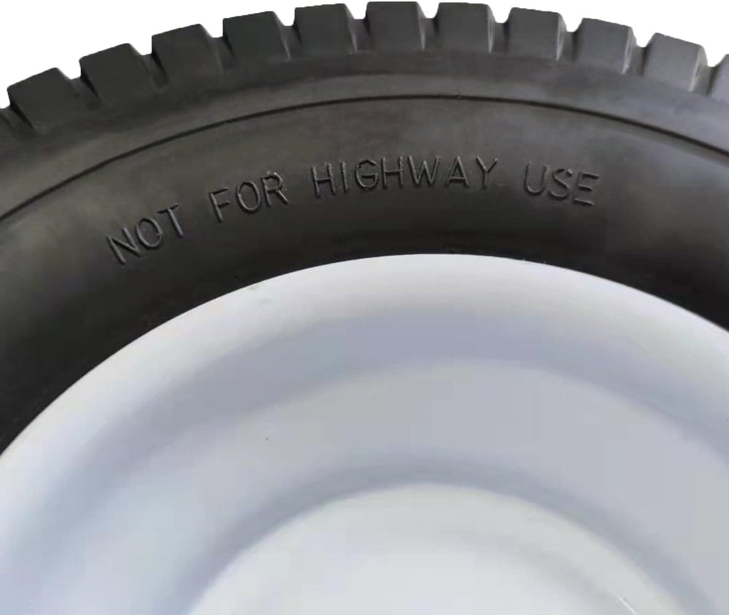 13x5.00-6 Flat Free Lawn Mower Tire and Wheel with 3/4 & 5/8 Bearing, 3” Hub N6064