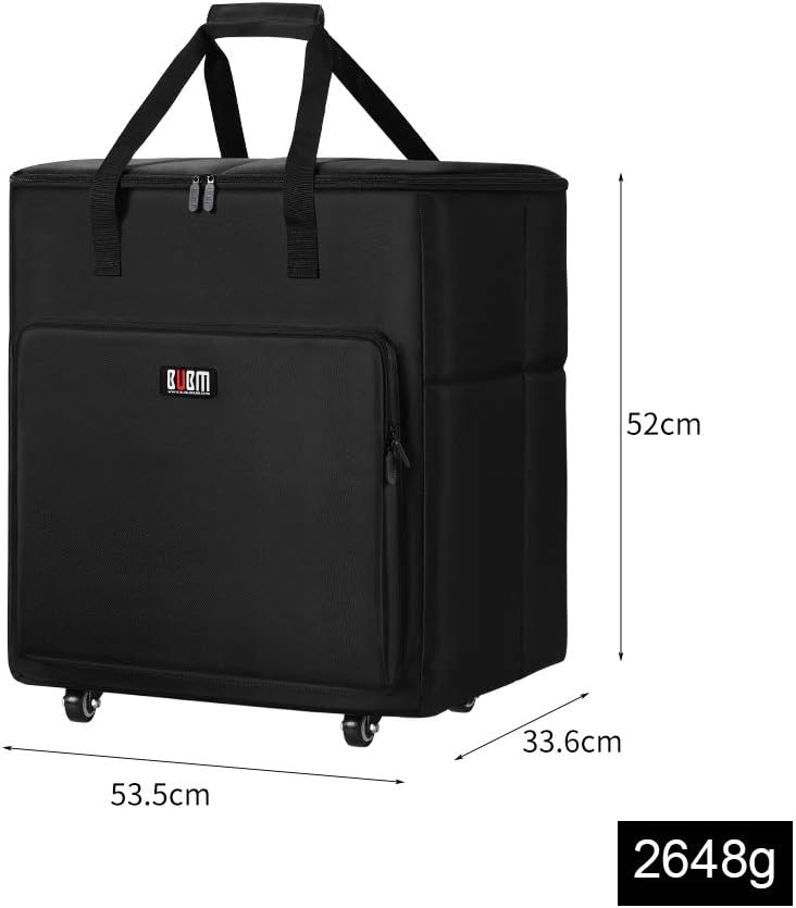 Desktop PC Computer Travel Storage Carrying Case Bag with Wheels (27 Inch) N3979