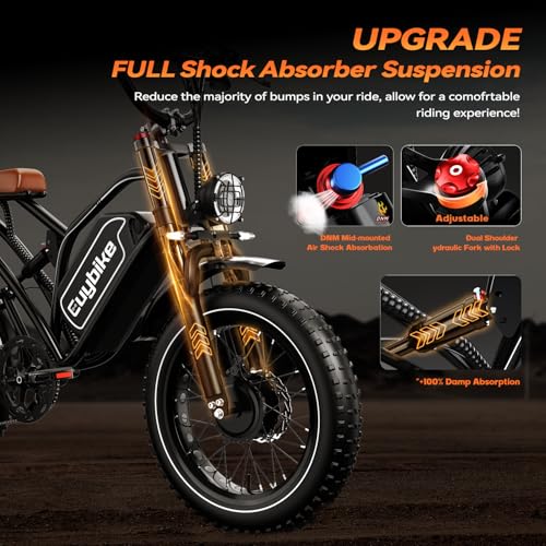 2000W Electric Bike with 48V Battery 20"x4.0" Fat Tires G555