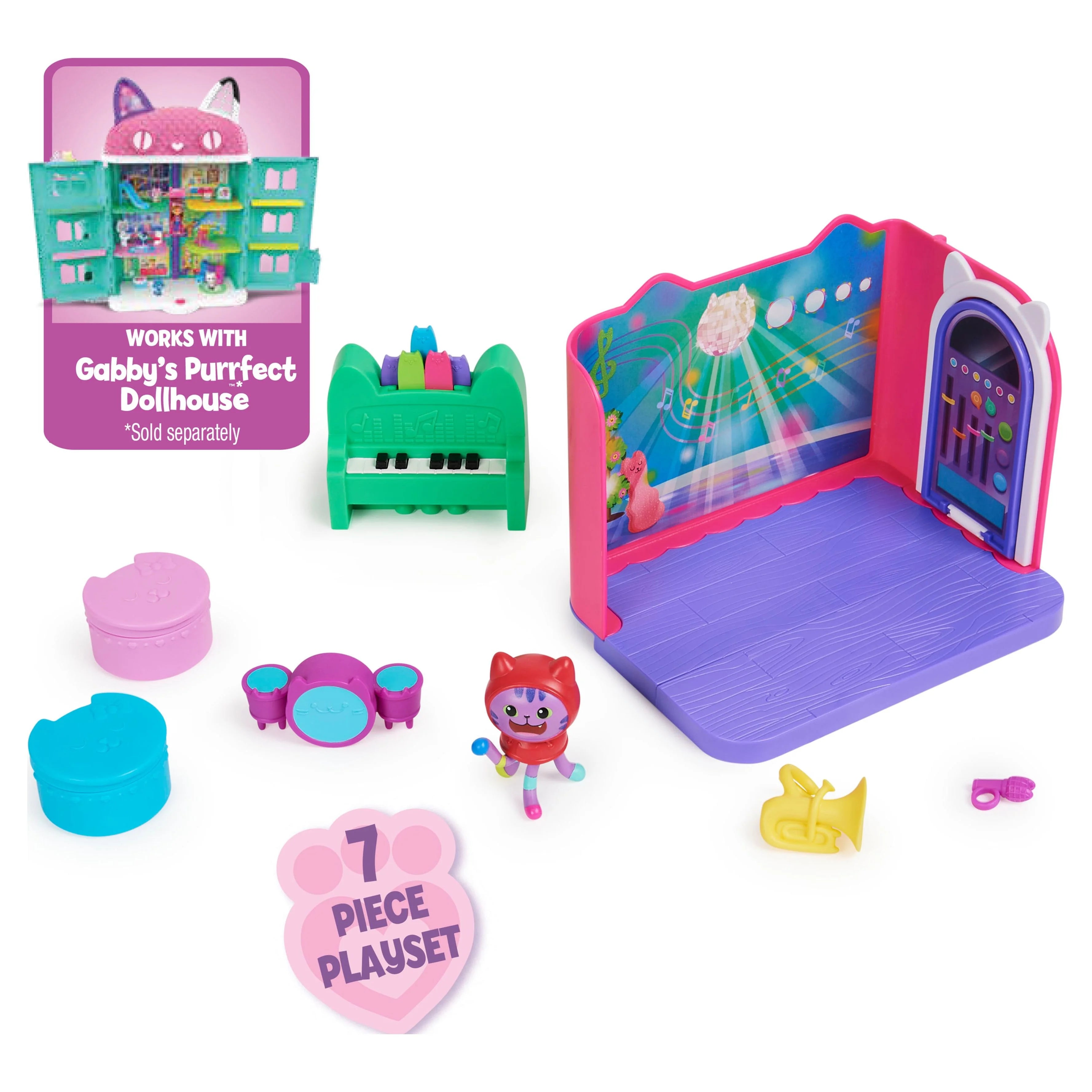 Groovy Music Room Playset with Catnip Figure X9090