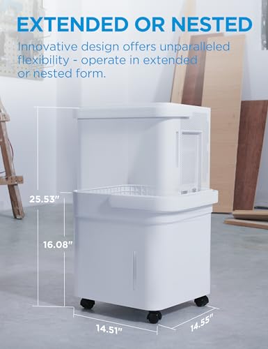 50 Pint Dehumidifier with Built-in Pump, White O504