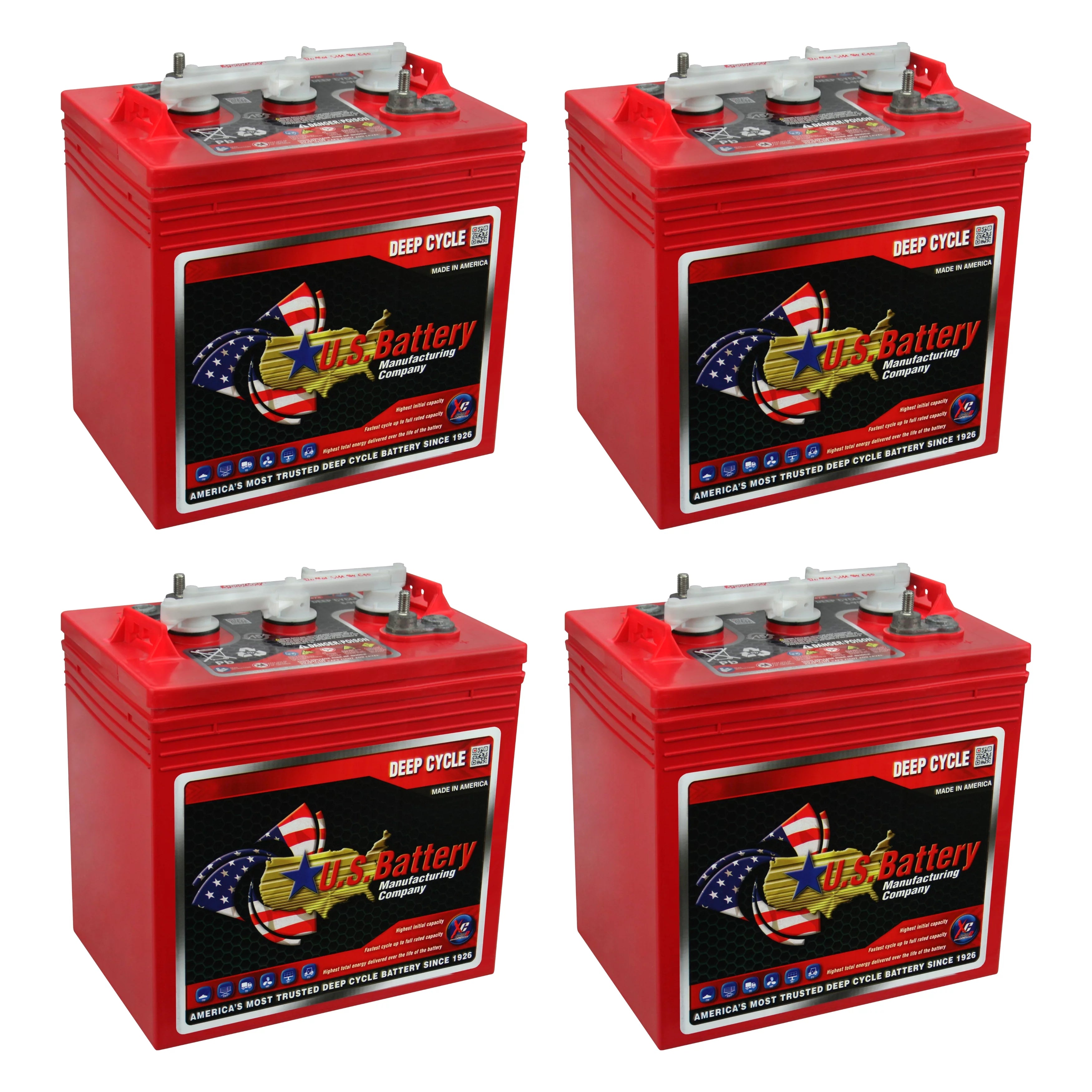 6V Deep Cycle Batteries - 4 Pack J6972