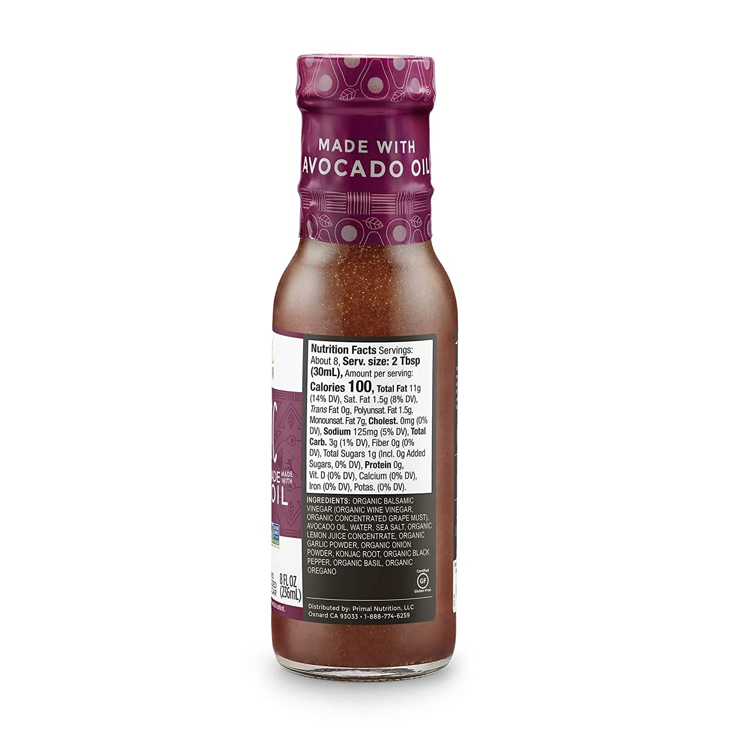 8 fl oz Pack of 2 Balsamic Dressing & Marinade with Avocado Oil A946