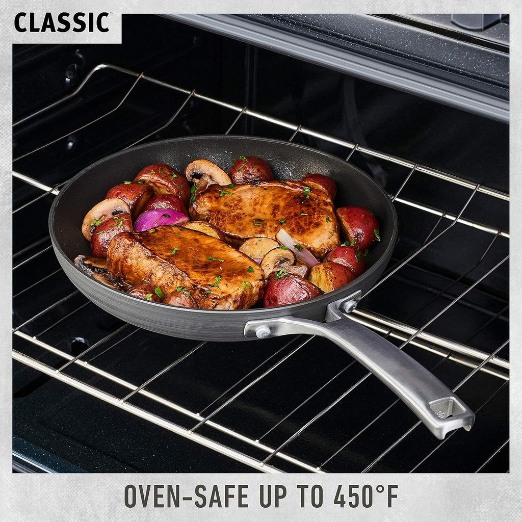 12-Inch Grey Nonstick All Purpose Pan with Cover O151826