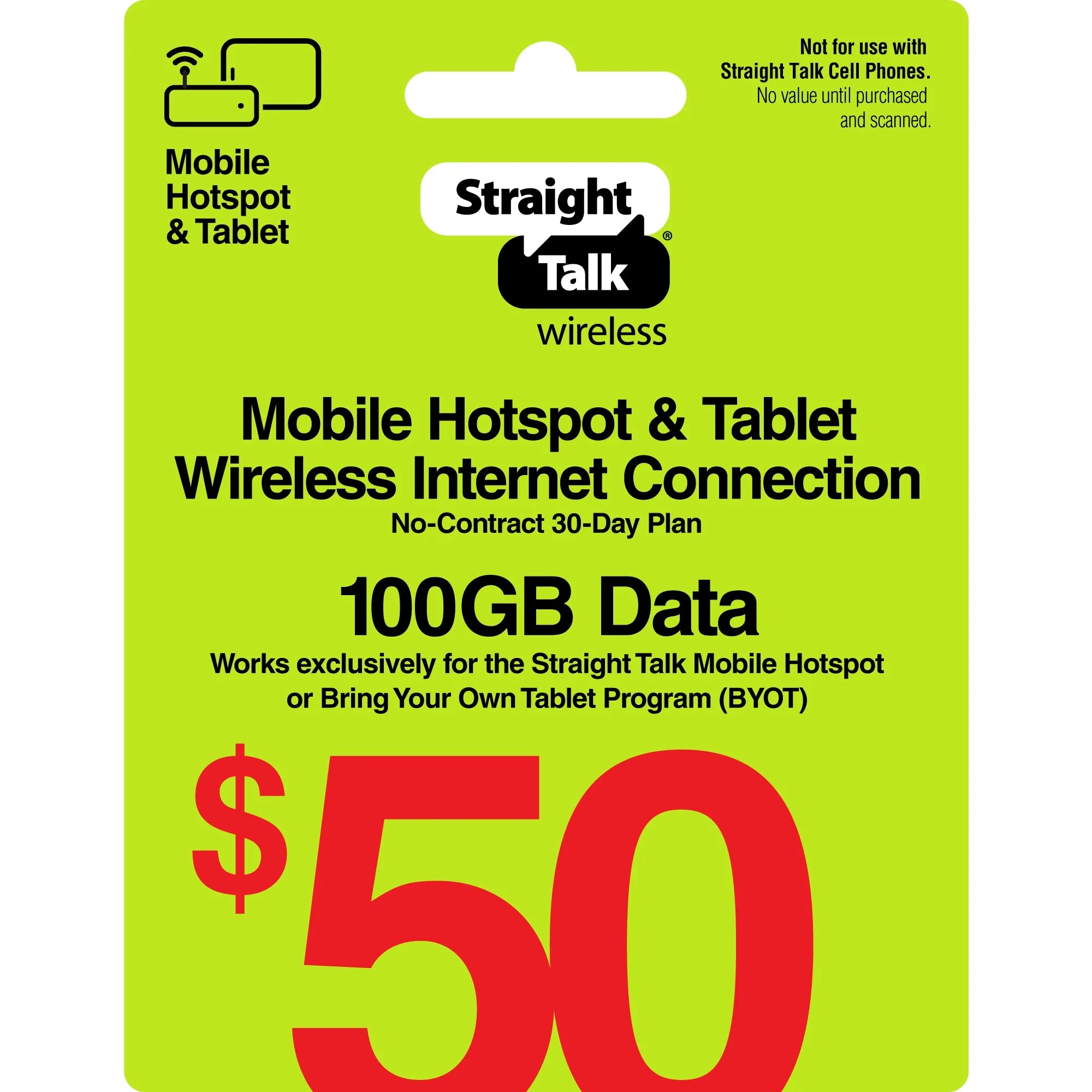 100GB Data 30-Day Prepaid Plan e-PIN Top Up S36615